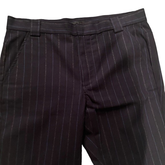 Marc Jacobs pinstripe flare‎ pants blue navy cotton size 10 - Picture 4 of 9